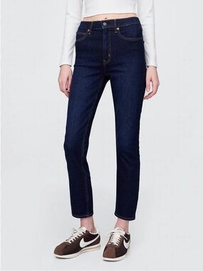 GAP HIGH RISE VINTAGE SLIM JEANS DARK WASH WOMENS SZ 30